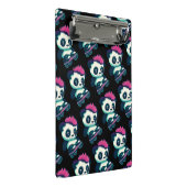 Schattigee Baby Panda met mohawk | Schaatser Panda Mini Klembord (Schuin)