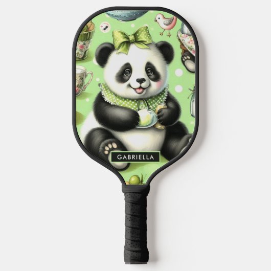  Schattigee Baby Panda Pickleball Paddle (Voorkant)