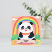 Schattigee Baby Panda Rainbow (Staand voorkant)