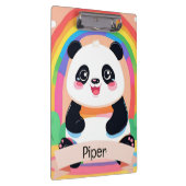 Schattigee Baby Panda Rainbow Klembord (Rechts)