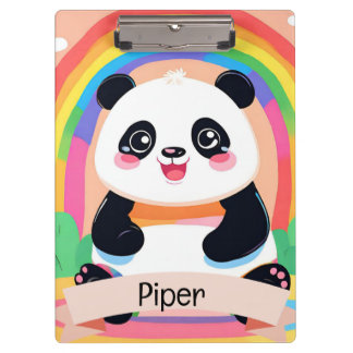 Schattigee Baby Panda Rainbow Klembord