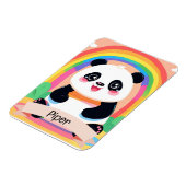 Schattigee Baby Panda Rainbow Magneet (Linkerzijde)