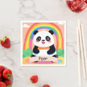 Schattigee Baby Panda Rainbow Servet (Insitu)
