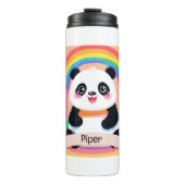 Schattigee Baby Panda Rainbow Thermosbeker (Voorkant)