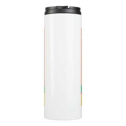 Schattigee Baby Panda Rainbow Thermosbeker (Achterkant)