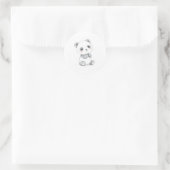 Schattigee Baby Panda Sticker Waterverf Illustrati (Tas)
