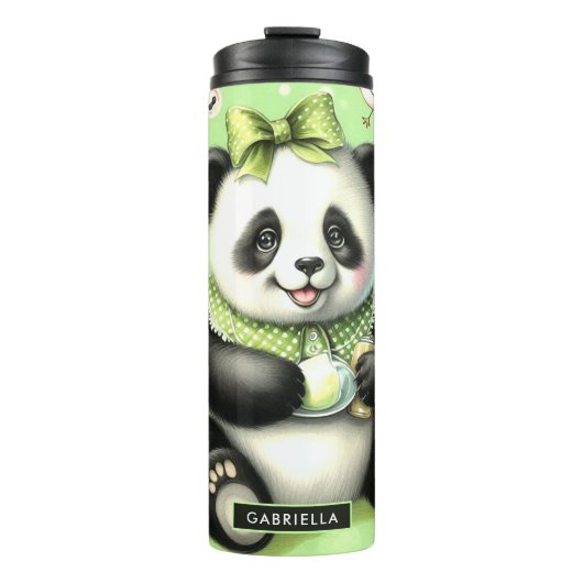 Schattigee Baby Panda Thermosbeker (Voorkant)