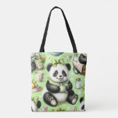  Schattigee Baby Panda Tote Bag (Achterkant)