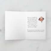 Schattigee Baby Peeking uit Baby shower Dank u Kaart (Binnen)