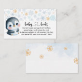 Schattigee Baby Penguin Boekaanvraag Informatiekaartje (Voorkant / Achterkant)