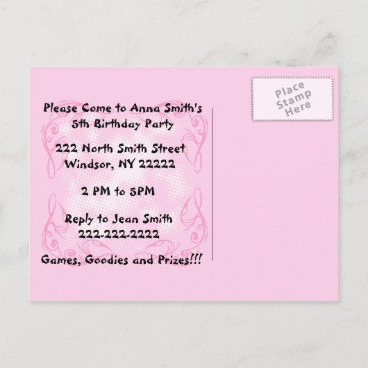 Schattigee Baby Penguin Verjaardag Uitnodiging Bri (Achterkant)