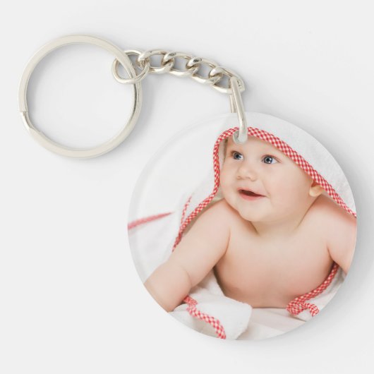 Schattigee Baby Photo Premium Sleutelhanger (Voorkant)