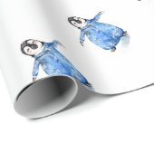 Schattigee Baby Pinguïn in Onsie Cadeaupapier (Rol Hoek)