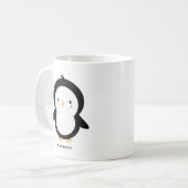Schattigee Baby Pinguïn Kinder gepersonaliseerd Koffiemok (Voorkant links)