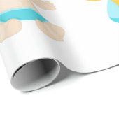 Schattigee Baby Pink Blue Gender Reveal Party Cadeaupapier (Rol Hoek)