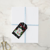 Schattigee baby Polar beer Kerstverlichting Sterre Cadeaulabel (Met Touw)