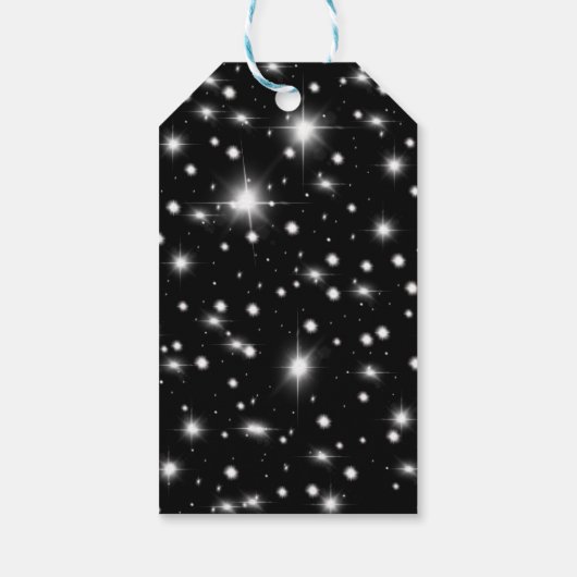 Schattigee baby Polar beer Kerstverlichting Sterre Cadeaulabel (Achterkant)