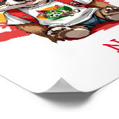 Schattigee Baby Raccoon Aangepaste naam Poster (Hoek)