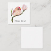 Schattigee Baby Redpoll Bird Dank u Nota kaart Notitiekaartje (Voorkant / Achterkant)