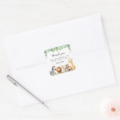Schattigee Baby Safari Dieren Cadeau Label (Envelop)