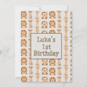 Schattigee Baby safaridieren Kaart (Voorkant)