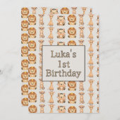 Schattigee Baby safaridieren Kaart (Voorkant / Achterkant)