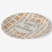 Schattigee Baby safaridieren Papieren Bordje (Gekanteld)