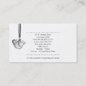 Schattigee Baby Scale Doula vroedvrouw Contactkaartje (Achterkant)