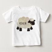 Schattigee Baby schapenlam Baby peuternaam (Voorkant)