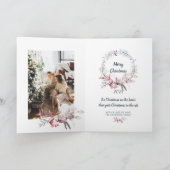 Schattigee Baby Seal Waterverf Een foto Kerstmis Feestdagen Kaart (Binnen)