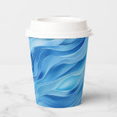 Schattigee Baby Shark Fish Under the Zee Birthday Papieren Bekers (Achterkant)