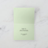 Schattigee Baby shower tweeling Peapod Bedankkaart (Binnen)