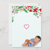 Schattigee Baby shower Uitnodiging Sjabloon (Achterkant)