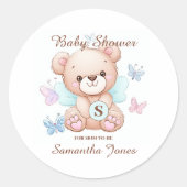 Schattigee Baby showers Sticker (Voorkant)
