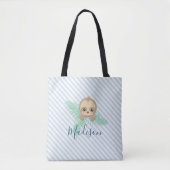 Schattigee Baby Sloth Monogram Canvas tas (Voorkant)