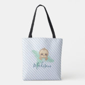 Schattigee Baby Sloth Monogram Canvas tas (Achterkant)