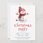 Schattigee Baby Snowman kerstfeest Kaart (Voorkant)