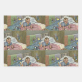 Schattigee Baby Spelen in Wieg, Kind Nap Time Inpakpapier Vel (Voorkant)