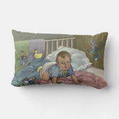 Schattigee Baby Spelen in Wieg, Kind Nap Time Kussen (Achterkant)