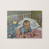  Schattigee Baby Spelen in Wieg, Kind Nap Time Legpuzzel (Horizontaal)