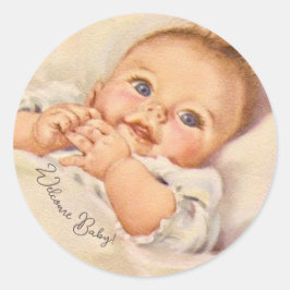 Schattigee Baby-sticker Ronde Sticker