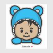 Schattigee Baby Sticker voor auto (Vel)