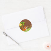 Schattigee Baby Tiger dank u Sticker (Envelop)