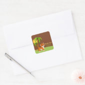 Schattigee Baby Tiger dank u Sticker (Envelop)