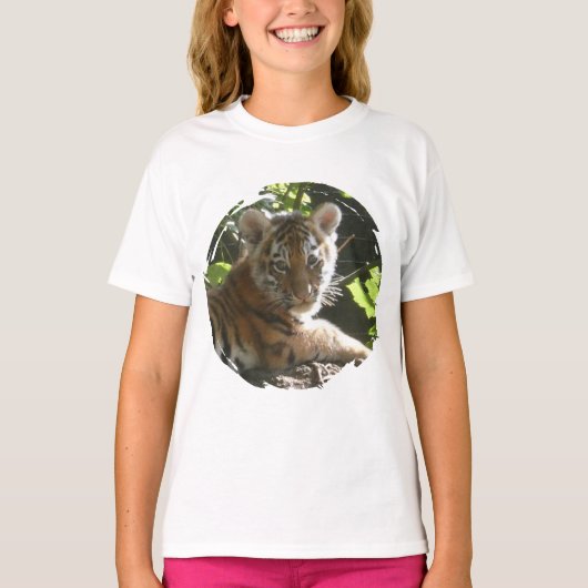 Schattigee Baby Tiger Kinder T-shirt (Voorkant)