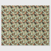 Schattigee  Baby Tijger Naadloos Cadeaupapier (Vlak)