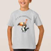Schattigee baby Toucan kind verjaardagsviering T-shirt (Voorkant)