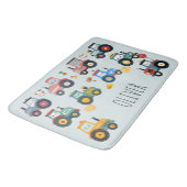 Schattigee Baby-tractoren in een Boerderij Badmat (Gekanteld)