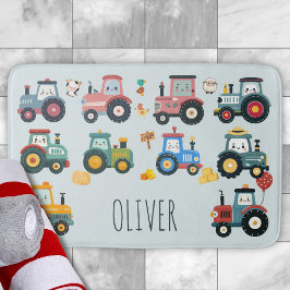 Schattigee Baby-tractoren in een Boerderij Badmat