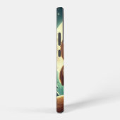 Schattigee baby uil bij nacht met maan samsung galaxy hoesje (Rechterkant)